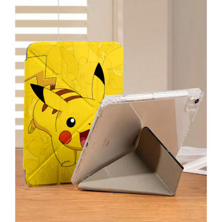 Ốp Lưng Pokémon Cho iPad A16 Air 4/5/6/7/8 Pro 11 Y-fold Pikachu hoạt hình cho iPad Gen 12 11 10 9 8 7 6 5 Mini 6/7