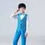 💕 Trẻ Em Bé Trai Bộ Đồ 4 Chính Thức Đính 3-12 Tuổi Trang Phục Lưng Cưới Sinh Nhật Lễ Hội Mới Lạ