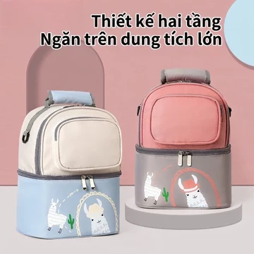 Balo Bỉm Sữa Giữ Nhiệt 2 Tầng Đa Năng Cho Mẹ Và Bé Túi Giữ Nhiệt Bảo Quản Bình Sữa Đồ Ăn Chống Thấm Nước Ba Lô Du Lịch Đi Làm Tiện Lợi Mẫu Mới Cao Cấp Nhiều Màu Sắc Đáng Yêu Đựng Đồ Cho Trẻ Em Thời Tr