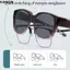 Kính râm lái xe KANGN, Kính râm Y2K Retro Fit Over, Kính râm gọng tròn chống tia cực tím thời trang dành cho nam giới
