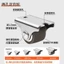 2cm Bánh Xe Đa Năng Kích Thước Nhỏ Không Đục Lỗ Cao Su Nylon Bánh Xe Tắt Tiếng Mini Ròng Rọc Nhỏ Con Lăn Lái Mini DAAX