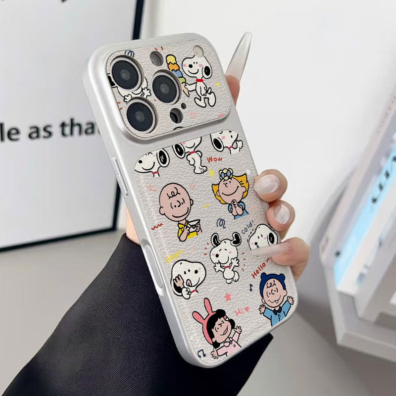 Ốp lưng iPhone họa tiết Snoopy Da mềm bảo vệ camera cao cấp - iPhone 7/8/X/XS/XR/11/12/13/14/15/16/17/Plus/Air/Pro/Max
