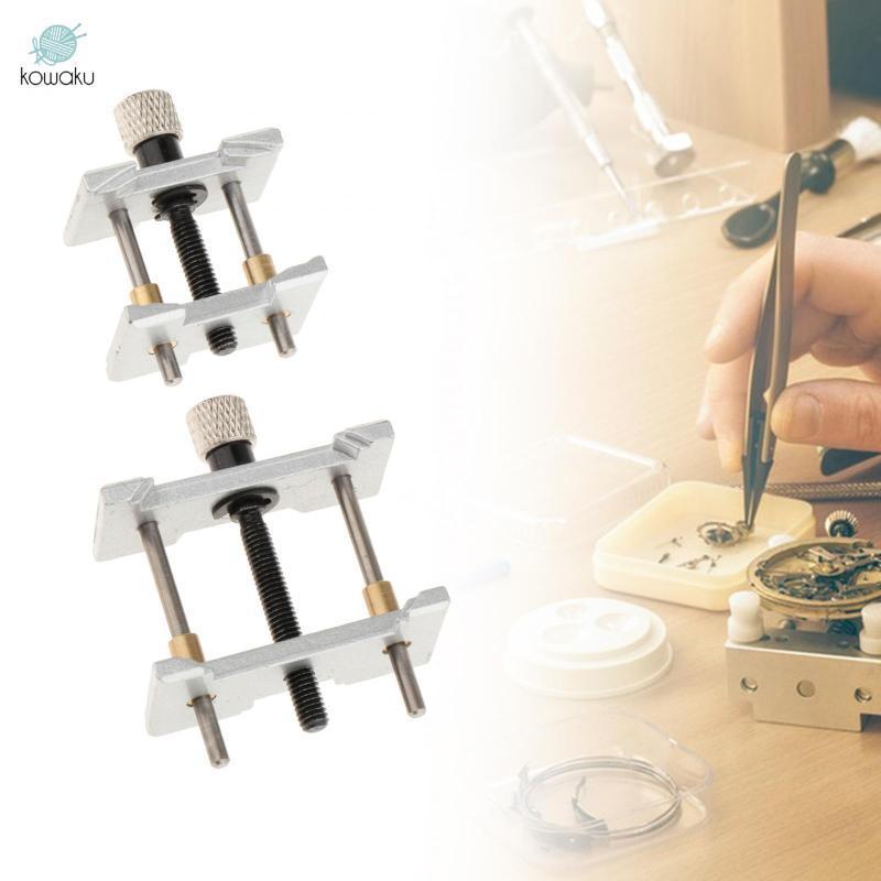 2 Miếng Đồng Hồ Chuyển Động Giữ Sử Dụng Tại Nhà Kim Loại Đồng Hồ Đeo Tay Trường Hợp Phó Kẹp Đồng Hồ Sửa Chữa Phụ Kiện Đồng Hồ Chuyển Động Đế Cố Định