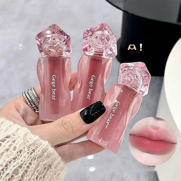 Son môi kem dưỡng ẩm nhung Gege Bear, Matte Finish, kết cấu nhung, hiệu ứng làm sáng, lâu trôi, không phai màu, không dính trên cốc, Son môi khỏa thân