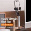 Giá đỡ điện thoại du lịch có thể gập lại, dễ mang theo, chất liệu hợp kim nhôm, xoay 360°, kẹp điện thoại đa chức năng