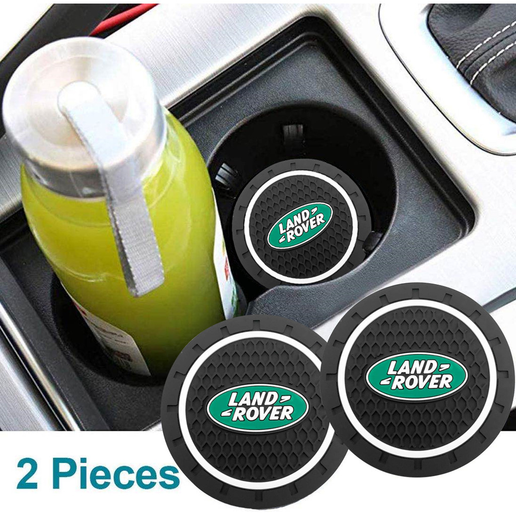 2 Chiếc Xe Coaster Cốc Nước Giá Đỡ Chai Miếng Lót Chống Trơn Trượt Thảm Silica Gel Chống Thấm Nước Cho Land Rover Sport Freelander Discovery 4 Range Rover Sport LR4