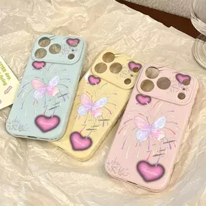 Tơ Mộng Bướm Hôn Thích hợp iPhone 1714p5 trường hợp 13/11 mới 12 All Inclusive 11 mềm