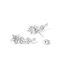 FANCIME "Vega Whisper" Bông tai hình ngôi sao lấp lánh Alpha Lyrae Sterling Silver Stud