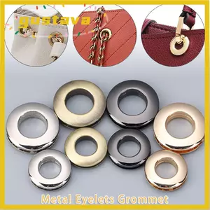 GUSTAVA Hợp Kim Lỗ Trang Trí Phụ Kiện Hợp Kim Grommets Có Ốc Vít Leathercraft Kim Loại Khoen