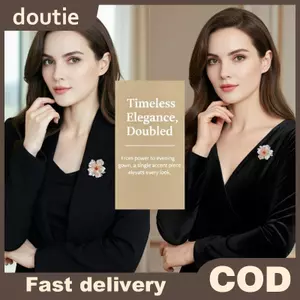 Doutie Retro Thời Trang Thổ Cẩm Hợp Kim Hoa Và Ngọc Trai Nữ Ngực Pin Châu Âu Mỹ Phong Cách Cho Váy Cưới Cosplay VN