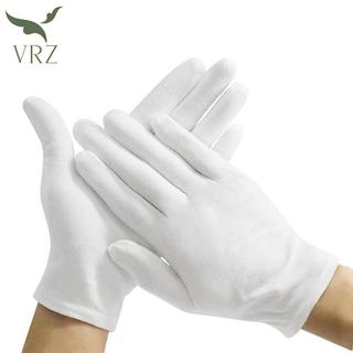 VRZ 1 Cặp Mới Full Ngón Nam Nữ Nghi Thức Găng Tay Cotton Trắng Bồi Bàn / Lái Xe / Trang Sức / Găng Tay Công Nhân Găng Tay Hấp Thụ Mồ Hôi HOT
