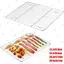 Giá làm mát PYCOU, Cạnh mịn Dễ dàng làm sạch Giá BBQ, Dây dày đặc Giá nướng bánh bằng thép không gỉ Sấy khô