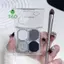 DIKALU 4 màu Punk y Matte Glitter Eyeshadow Palette Shimmer Eye Shadow Makeup Palette Cool Toned Grey Eye Palette [mới]