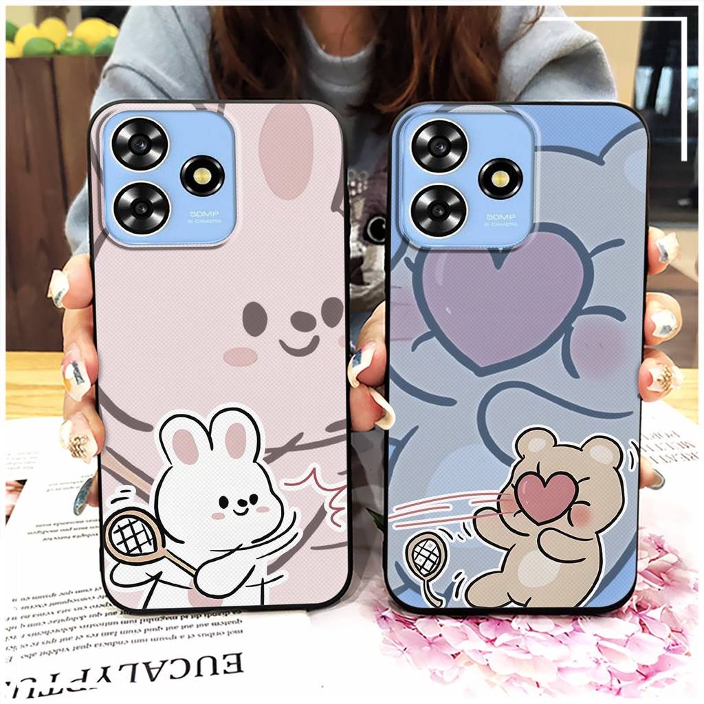 Thiết Kế Thời Trang Hoạt Hình Ốp lưng ZTE Blade A73 4G / V50 Smart / V50 Design 4G / Axon50Lite Ốp Lưng Chống Bụi Cặp Đôi Graffiti Dễ Thương Chống Bụi Bẩn Chống Va Đập Túi Điện Thoại Bền