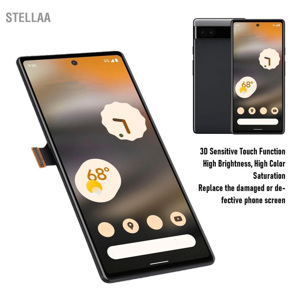 Stellaa Stellaa LICAEVEY Màn Hình Thay Thế Cho Pixel 6A GX7AS GB62Z G1AZG GB17L Màn Hình LCD 6.10 Inch Cảm Ứng Bộ Số Hóa Sửa Chữa Một Phần Với dụng Cụ