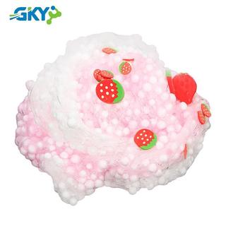 GKY Strawberry Cloud Crunchy Slime Kit Bóng Bọt Trái Cây Rắc Slime Đồ Chơi Quà Tặng Sinh Nhật Đảng Ủng Hộ Cho Bé Gái Và Bé Trai GKY