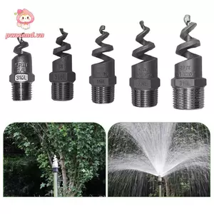 Vòi phun hình nón xoắn ốc PWSEND, Vòi phun xoắn ốc bằng thép không gỉ 316L màu bạc, Lắp ống chất lượng cao Đầu nối ren nam Hệ thống ống nước phun sương