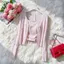 Mới Trung Quốc Retro Dài Tay Hoa Cardigan Với Váy Jacquard Quần An Toàn Mùa Xuân Mùa Hè Phong Cách Nhẹ Nhàm Hơn Nhìn Bộ Đồ Thời Trang
