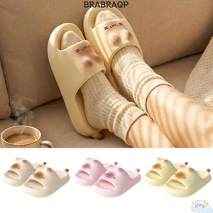 Dép đi biển BRAA, Dép đế mềm chống trượt, Giày đi biển EVA đế dày màu trơn mùa hè dành cho cặp đôi và nữ