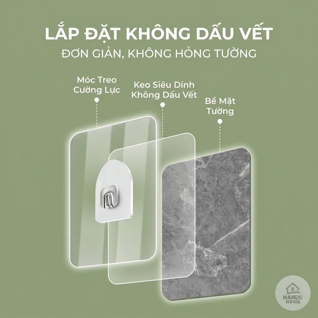 Quạt Treo Tường 8 Cánh Xoay 360 Độ Không Tiếng Ồn 220V/50Hz, Quạt Treo Nhà Vệ Sinh, Nhà Bếp - Tặng Dây Nối 4,5m