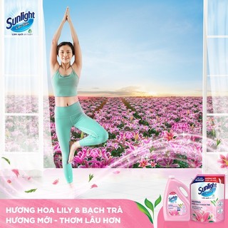 Nước Lau Sàn Sunlight Tinh Dầu Thảo Mộc Sạch Bóng  Túi 3,6 KG  Hoa Hạ - Bạc Hà , Chanh sả