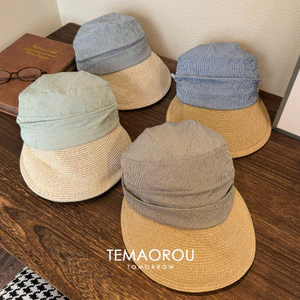 Mặt Rơm Nhỏ Thoáng Khí Phù Hợp Với Tấm Che Nắng Đạt Đỉnh Mũ Mỏng Mũ Newsboy