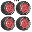 4 77mm 12mm Bánh Xe MX1.85 inch Lốp Cho ARRMA 1 / 18 Typhon GROM GRANITE Redcat Losi Đội Kyosho HPS HPI Mjx RC Xe Nâng Cấp Phần