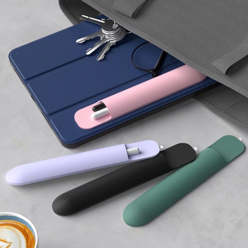 Túi Đựng Bút Đa Năng Cho Apple Pencil Pro 2 1 Stylus Hộp Đựng Bút Silicon Cho Samsung Galaxy Tab S-Pen Hộp Đựng Máy Tính Bảng Cảm Ứng Chắc Chắn Bảo Vệ Bao