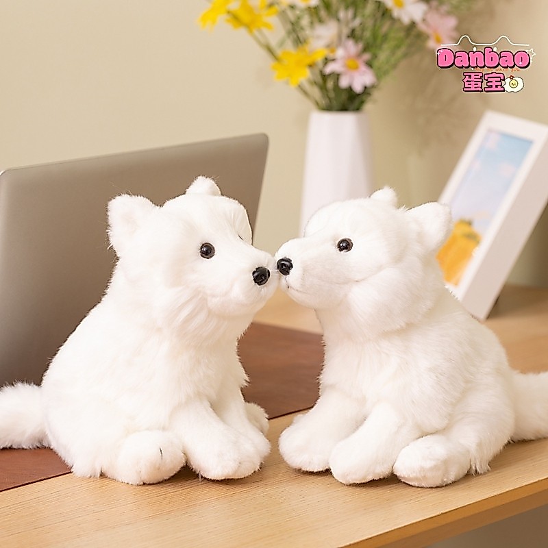 [DANBAO] Daze Mô Phỏng Trắng Bắc Cực Cáo Đồ Chơi Sang Trọng Cho Bé Chất Liệu Búp Bê Cáo Dễ Thương Quà Tặng Mềm Cho Trẻ Em Quà Tặng Sinh Nhật DANBAO Đồ Chơi