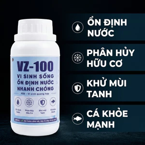 VZ-100 Vi Sinh Sống Làm Nước Trong Nhanh Chóng - Phân Huỷ Chất Hữu Cơ Ổn Định Môi Trường Nước