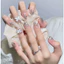 Nailbox [Mã N60] Móng tay giả thiết kế thủ công đính đá kết hợp charm bướm sang trọng cho phong cách thời trang