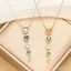 Châu Âu Mỹ Bán Chạy Tua Rua Trái Tim Tình Yêu Nhiều Màu Sắc Zirconi Vòng Cổ Cá Tính Cao Cấp Real Zirconium Swe