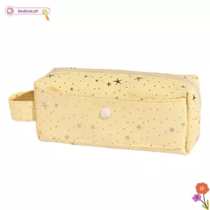 Bút chì BEABOUT, Túi đựng bút dung lượng lớn cầm tay, Túi văn phòng phẩm di động in hình ngôi sao bền bỉ