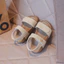 sandal quai dán bé trai dép quai hậu cho bé gái kiểu dáng thể thao da lộn chống trượt C46 ( có video )