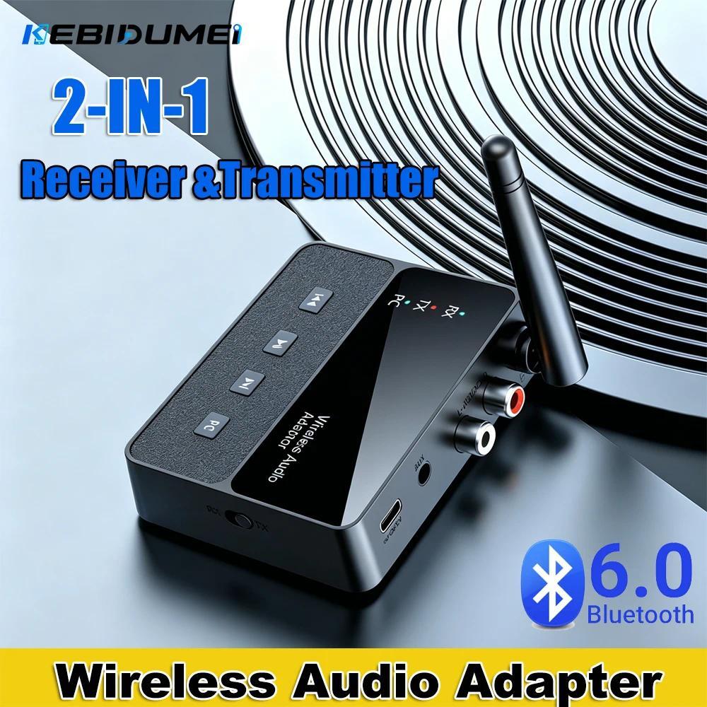 [Sẵn Sàng] Bộ Phát Bluetooth 6.0 Độ Trễ Thấp 3.5 Mm AUX RCA Jack HIFI Bộ Chuyển Đổi Âm Thanh Không Dây Âm Thanh Cho PC TV