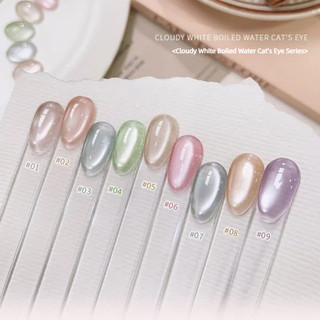 Miss Gooey Cloudy Gel Móng Tay Trắng Trong Suốt Lụa Thủy Tinh Hạt Quang Trị Liệu Cho Tiệm Nghệ Thuật