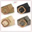 JRP Mùa Hè Nữ Co Giãn Dệt Thắt Lưng Vuông Bule Vintage Boho Rơm Thắt Lưng Đầm JRP