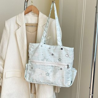 Túi tote đeo vai cỡ lớn phong cách ngôi sao dễ thương kiểu Nhật Bản