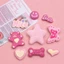 Set Charm Barbie Kẹo Hồng Sweet Heart Gấu Bông Ngôi Sao Bướm Hồng Pastel Dễ Thương Phong Cách Công Chúa