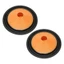 WANYEDI 2 Chiếc Loa Giấy Nón, 1 Inch Lỗ Khoan & 6 Inch Đường Kính Ngoài Loa Siêu Trầm Xung Quanh Nón, Dễ Dàng Lắp Đặt Màu Cam Trống Giấy Siêu Trầm Thay Thế