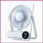 Quạt du lịch để ngủ có thể điều chỉnh 100 tốc độ Quạt du lịch di động có thể sạc lại 1200mAh cho văn phòng tại nhà shopidaevn