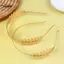 KUZHEN Lá Vàng Mũ Vương Miện Tiara Tóc Vòng Mũ Đội Đầu Nữ Thần Hy Lạp Đầu Trang Sức Cô Dâu Cưới Phụ Kiện Tóc HOT