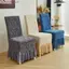 JUNYUE88US Vỏ ghế có váy Jacquard, Vỏ bảo vệ ghế ăn chống bụi co giãn, Vỏ bọc ghế dày chống trượt thực tế Phòng khách