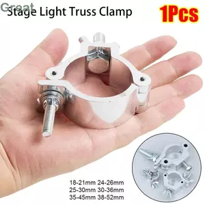 TUYỆT VỜI 1 Chiếc Đèn Sân Khấu Kẹp, Hợp Kim Nhôm 18-21mm 38-52mm DJ Kẹp Ánh Sáng, Kẹp Giá Đỡ Bạc Phát Hành Nhanh Đèn Móc Treo Móc Cho LED PAR Đầu Di Chuyển Chùm Điểm Kẹp