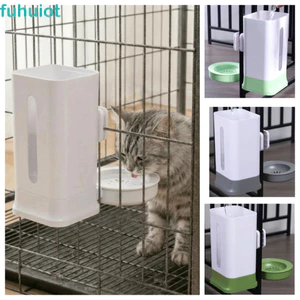 Bình nước treo lồng FUHUIOT, Bình đựng nước cho chó 1,5L chống rò rỉ, Đồ dùng cho ăn có thể điều chỉnh có thể tháo rời Dễ dàng làm sạch Thùng treo Bát nước cho chó con Mèo Thỏ Chim