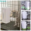 Bình nước treo lồng FUHUIOT, Bình đựng nước cho chó 1,5L chống rò rỉ, Đồ dùng cho ăn có thể điều chỉnh có thể tháo rời Dễ dàng làm sạch Thùng treo Bát nước cho chó con Mèo Thỏ Chim