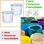 8 Bộ Nhựa Sơn Hộp Đựng Sơn Bảo Quản Kín Hơi Với Thép Không Gỉ Trộn Bóng Chạm Lên Cốc Để Sơn Lại Leftover