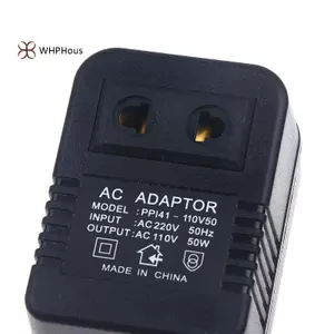 < WHPHous-t > Bộ chuyển đổi du lịch biến áp cắm EU US Plug Down AC220V sang 110V hoặc 110 sang 220V Bộ chuyển đổi điện áp 50W Đẹp