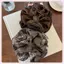 JRP Maill Kẻ Sọc Ren Tóc Scrunchies Dành Cho Nữ Cô Gái Đuôi Ngựa Giá Đỡ Dây Buộc Tóc Co Giãn Phụ Kiện Tóc JRP