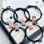 Hoạt Hình Dễ Thương Labu Vải Đầu Cặp Đôi Bạn Gái Bạn Trai Dây Buộc Tóc Ngọt Ngào Cao Co Giãn Bé Gái Vòng Tay Cao Su